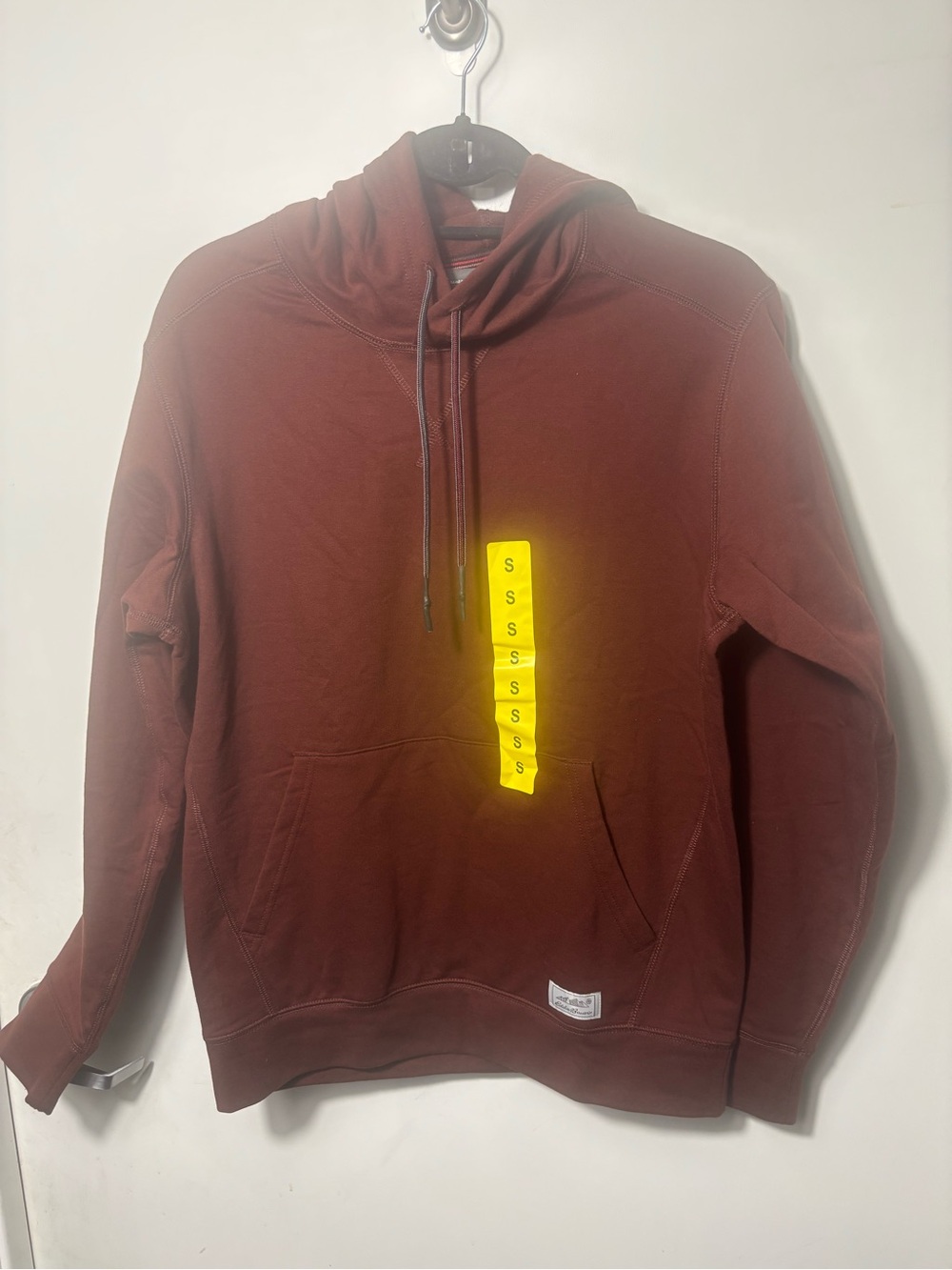 Eddie Bauer Maroon Hooded Pullover Sweatshirt